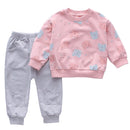 Toddler Girl Cartoon Top and Pants, 2 Piece Tracksuit Set