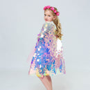 Multicolor Blingbling Fairy Princess Cape for Halloween Party childrensterritory