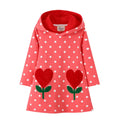 Toddler Girls Star Beading Printed Hooded Top childrensterritory