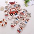 Kids Cartoon Print Long-Sleeved Clothing Set childrensterritory