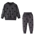 Cartoon Print Sweatshirts and Pants Tracksuit Set childrensterritory