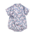 Baby Boys Girls Floral Cotton Bodysuits for Summer childrensterritory