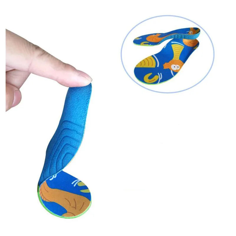Kids Cartoon Animal Prints Flatfeet Sneakers Insoles childrensterritory