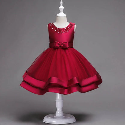 Elegant Baby/Kids Girls Lace Design Flower Dresses childrensterritory
