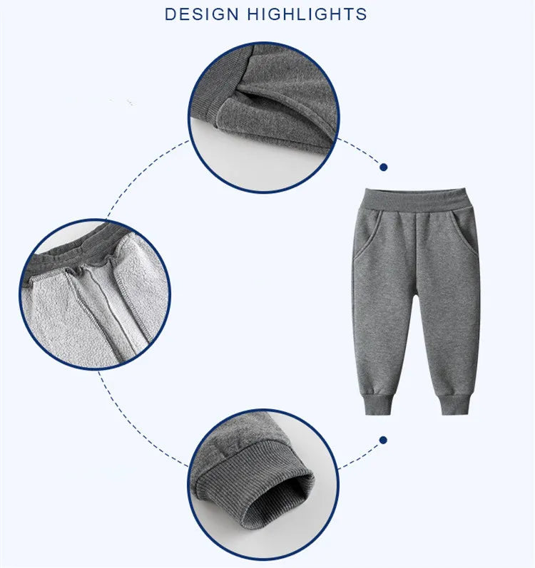 Solid Blue Black, Grey, Warm Fleece Children&