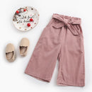 Little Girls Casual Long Pants Winter Trousers with Pockets childrensterritory