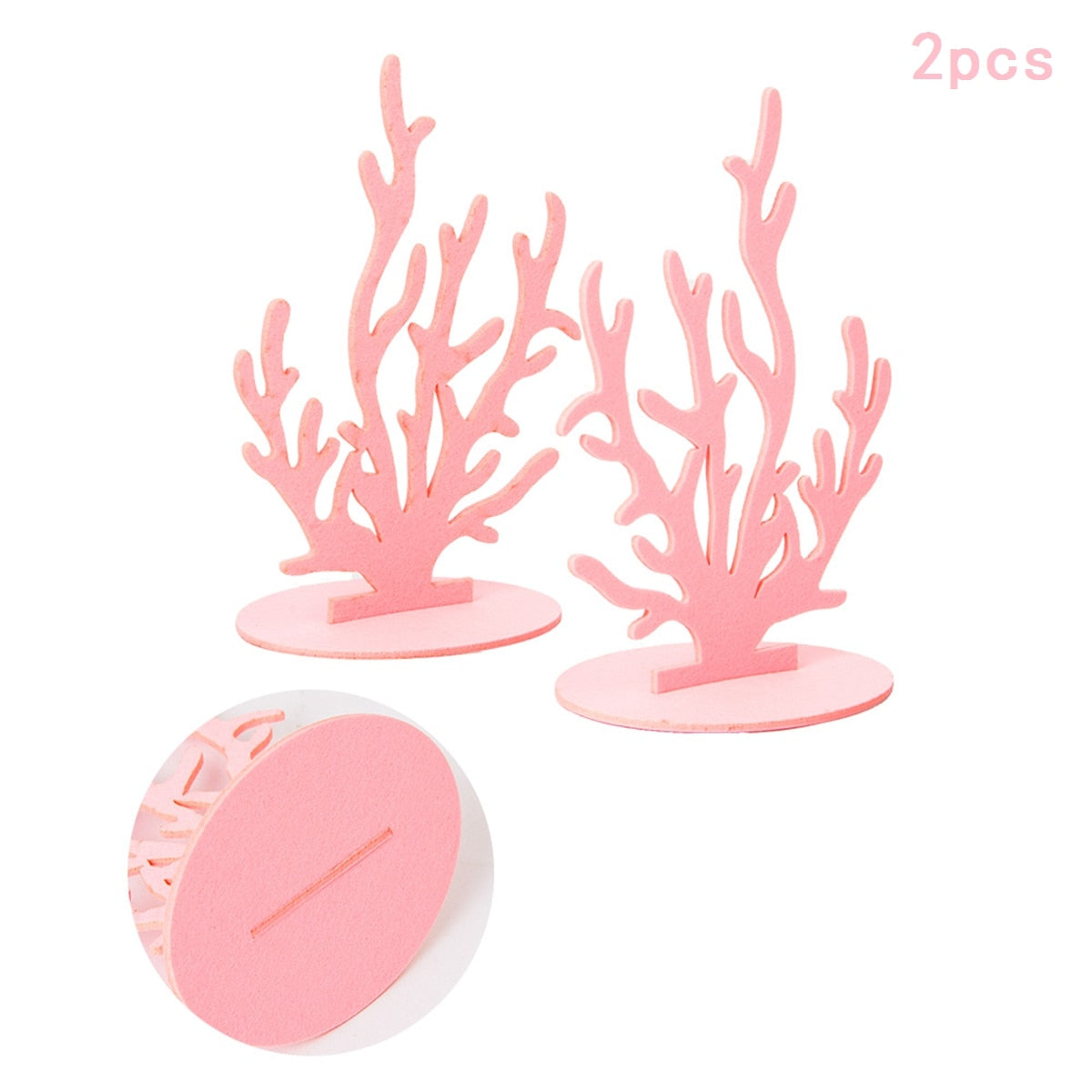 2pc Ocean Seagrass Coral Mermaid Tail for Party Decor childrensterritory