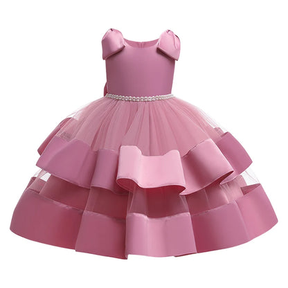 Kids Girls Elegant Tutu Flower Princess Party Dresses childrensterritory