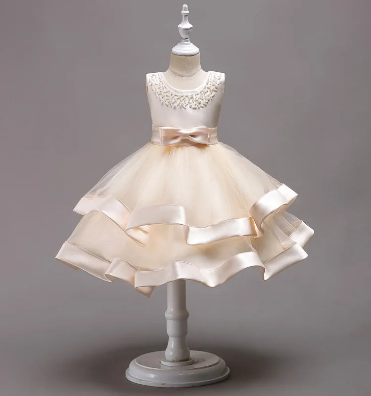 Elegant Baby/Kids Girls Lace Design Flower Dresses childrensterritory
