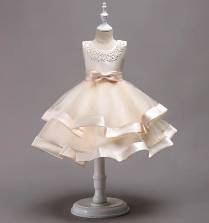Elegant Baby/Kids Girls Lace Design Flower Dresses childrensterritory