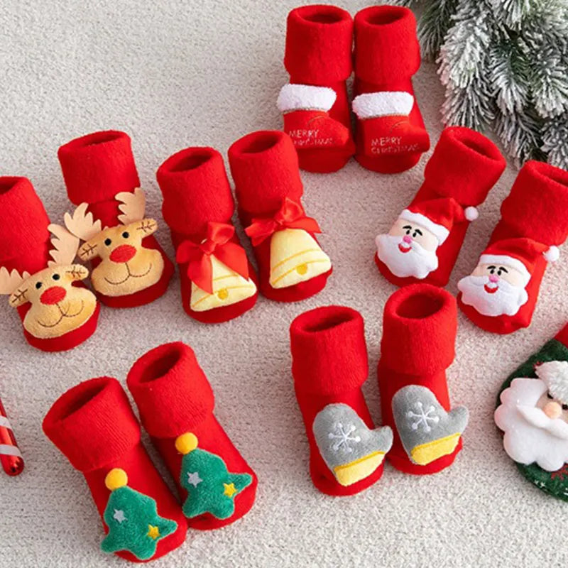 Baby Non-slip Printed Soft Christmas Socks childrensterritory