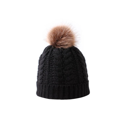 Mother Kids Matching Knitting Pom Bobble Hat/Beanie