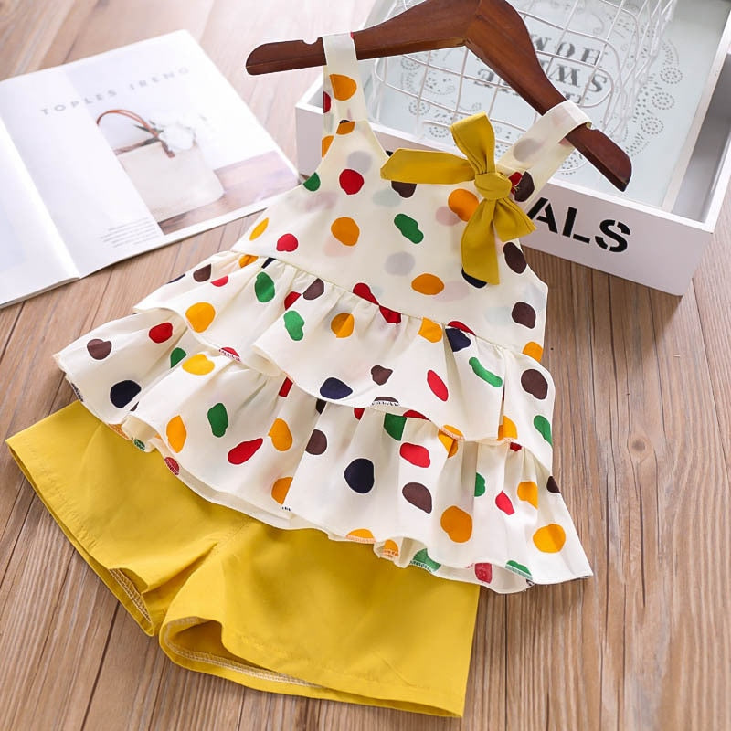 Kids Girls 2 Piece Trendy Summer Clothing Sets childrensterritory