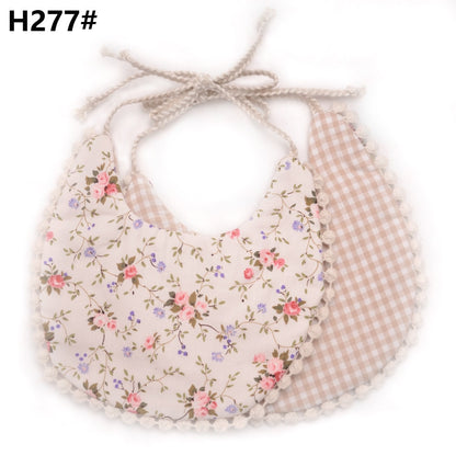 Baby Tassel Double-deck Bib | Cotton Linen Burp Cloths childrensterritory