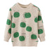 Cartoon Letter Print Kids Girls Sweatshirts childrensterritory