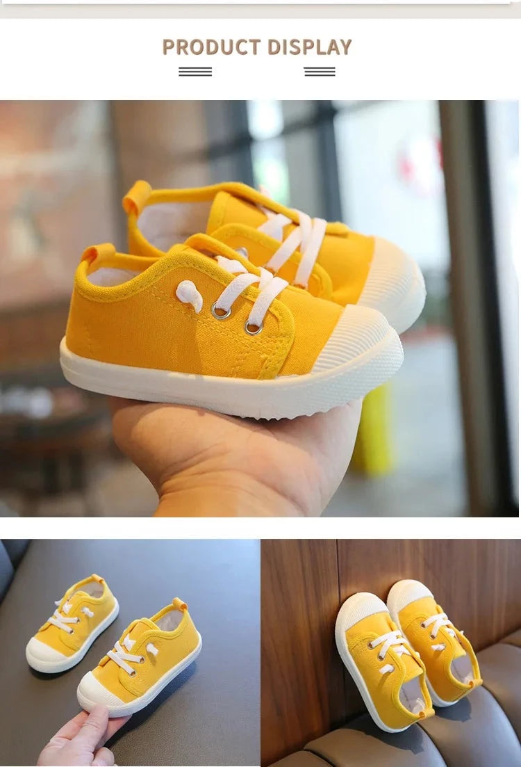 Kids Boys Lace-up Casual Canvas Shoes/Sneakers childrensterritory