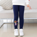 Cartoon Girl Pattern Winter Thick Warm Fleeced Pants For Girls childrensterritory
