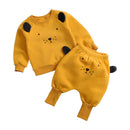 Animal Printed 2Pcs Casual Warm Baby Clothes Sets Tops + Pants childrensterritory