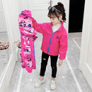 Kids Girls Warm Polar Fleece 2pcs Windbreaker Coats childrensterritory