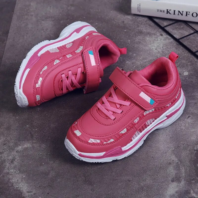 Kids Girls Breathable Waterproof Running Sneakers childrensterritory