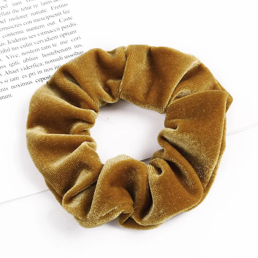 Velvet Scrunchie Hairband For Girls