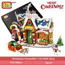 Mini Christmas House Building Blocks Toys Gift for Kids