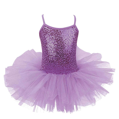 Kids Girls Sequin Tulle Ballet Dresses childrensterritory