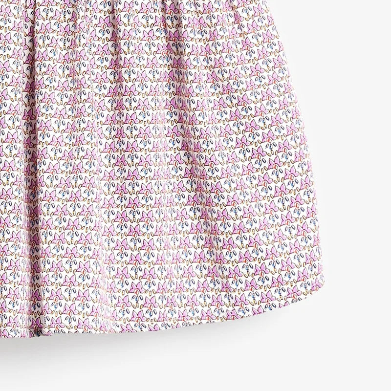 Little Girls Casual Soft Cotton Floral Design Dresses childrensterritory