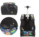 Kids 16-inch Rolling Luggage Bags School Backpack Set childrensterritory
