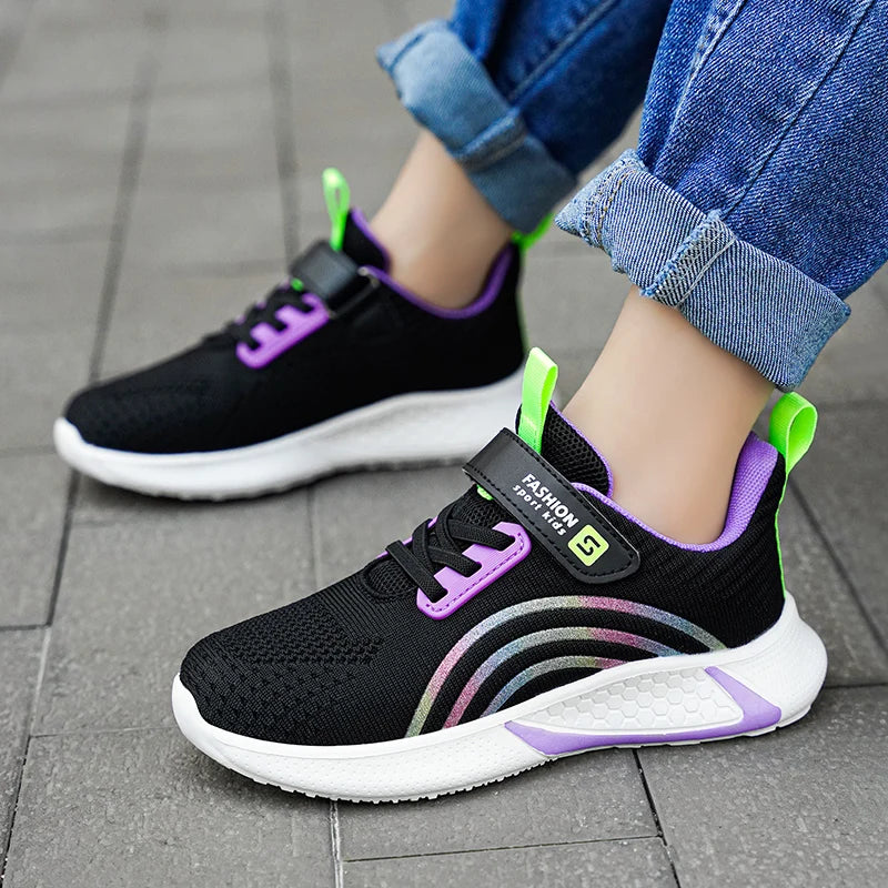 Kids Girls Casual Breathable Anti-Slip Running Sports Shoes childrensterritory