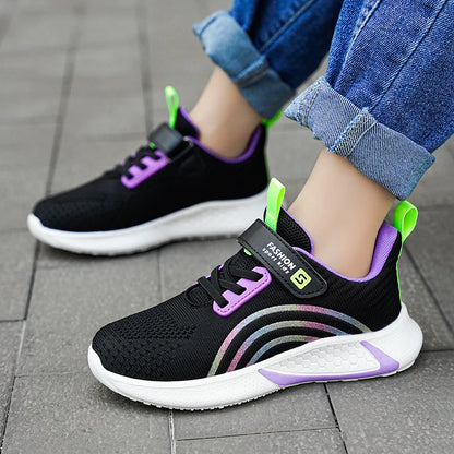 Kids Girls Casual Breathable Anti-Slip Running Sports Shoes childrensterritory