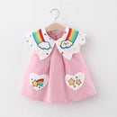 Baby Girl Rainbow Design Sleeveless Party Dress