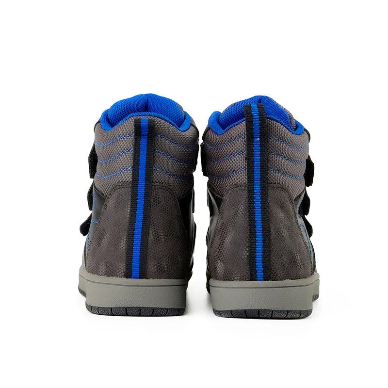 Kids Leather Ankle Boots for Girls/Boys with Arch Support