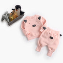 Animal Printed 2Pcs Casual Warm Baby Clothes Sets Tops + Pants childrensterritory