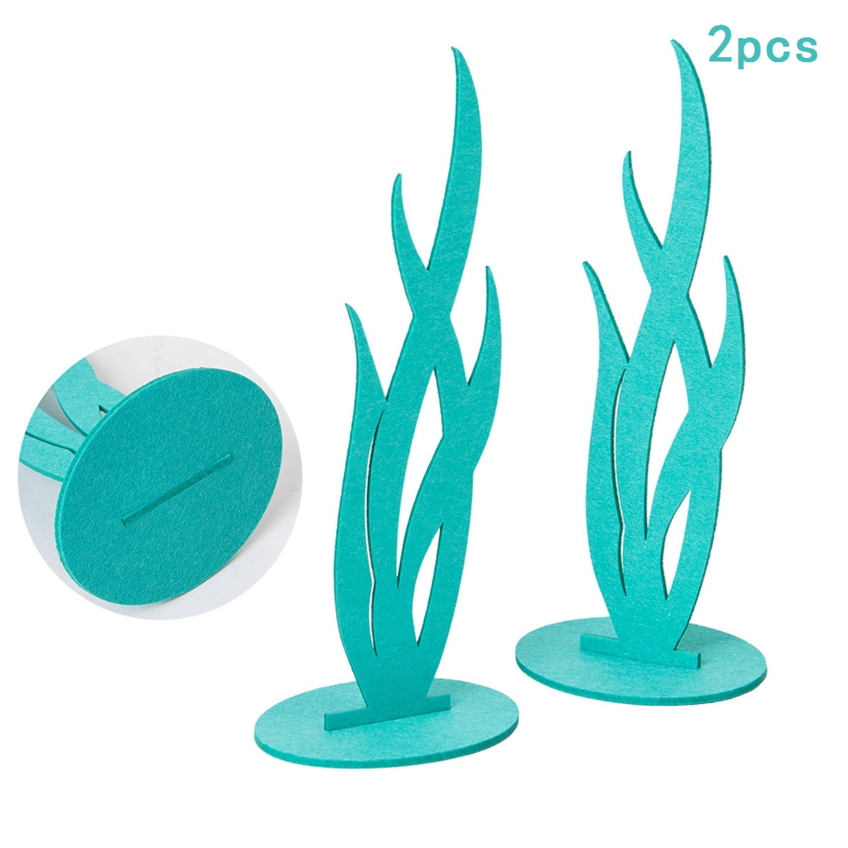 2pc Ocean Seagrass Coral Mermaid Tail for Party Decor childrensterritory