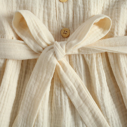 Casual High Waist A-line Dress for Toddler Girl