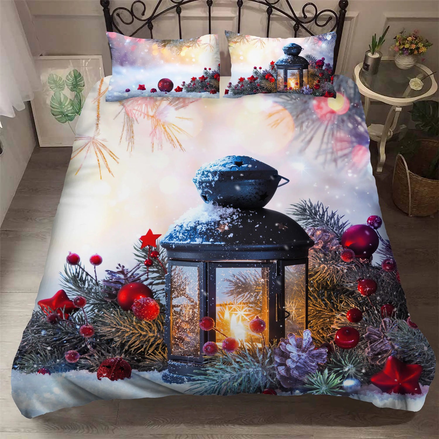 Santa Claus and Christmas Print: All Sizes of Bedding Sets childrensterritory