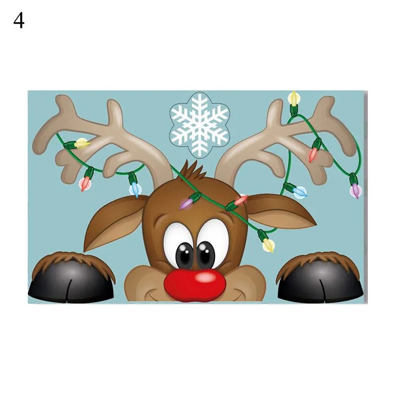Santa Claus Snowflake Christmas Window/Wall Decals childrensterritory