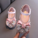 Little Girls Rhinestone Bow Design Princess Party Shoes childrensterritory