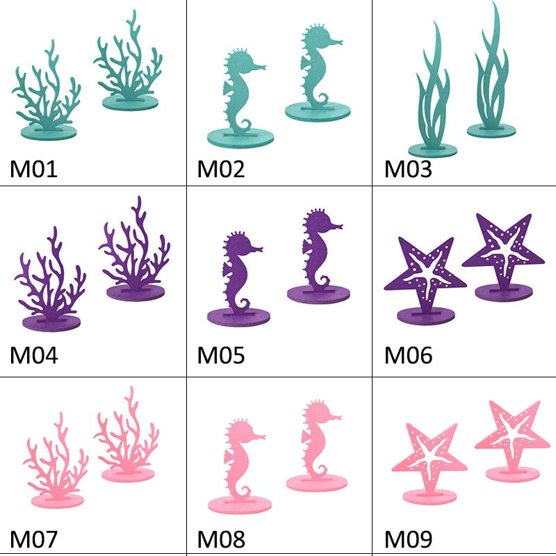 Mermaid Theme DIY Seagrass Seahorse for Party Decoration childrensterritory