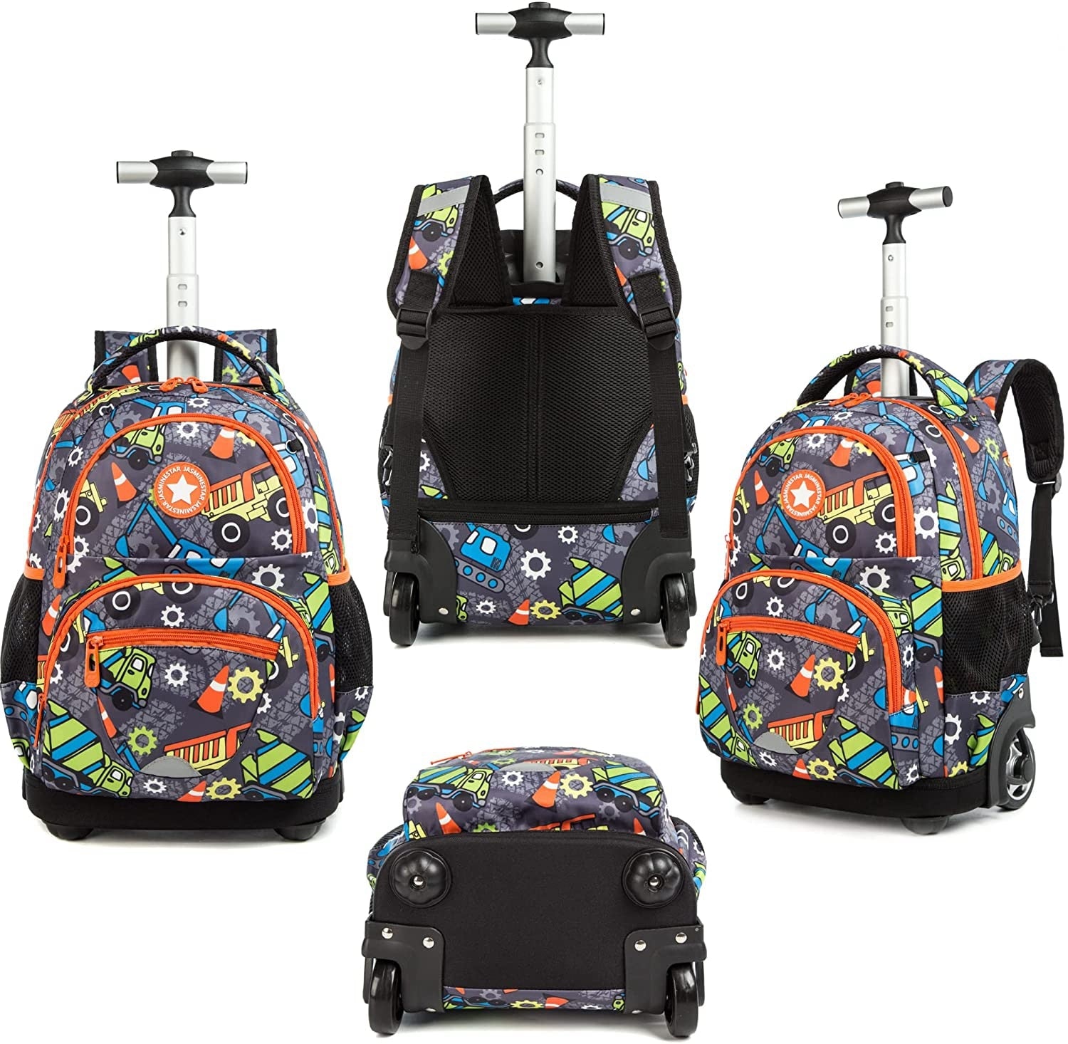 Kids 16-inch Rolling Luggage Bags School Backpack Set childrensterritory