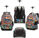 Kids 16-inch Rolling Luggage Bags School Backpack Set childrensterritory