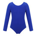 Kids Girls Long Sleeve Solid Color Ballet Leotards Bodysuit childrensterritory