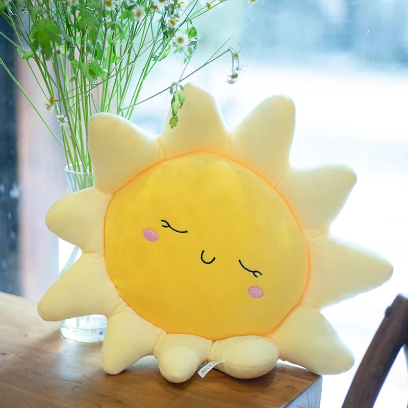 1Pc Sun and Clouds Design Ultra Soft Stuffed Baby Pillows childrensterritory