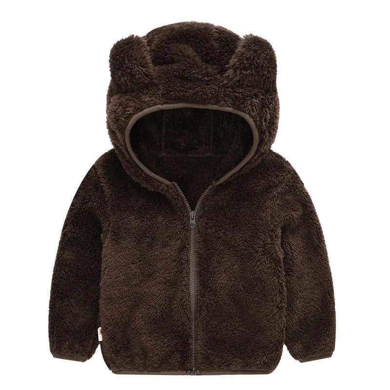 Toddler/Kids Girls Boys Hooded Warm Surcoat/Sweatshirt