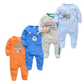 Baby's Long Sleeve Printed Cotton Summer Rompers childrensterritory