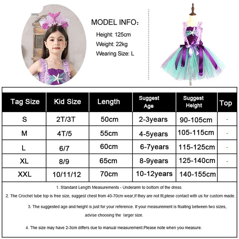 Kids Girls Mermaid Teal and Pearls Sparkly Tutu Dress for Party childrensterritory