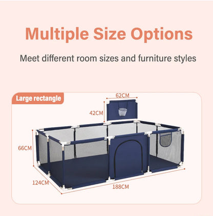 Indoor Ball Pit Baby Playpen with Safety Fence childrensterritory