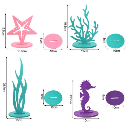 Mermaid Theme DIY Seagrass Seahorse for Party Decoration childrensterritory