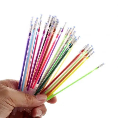 1 Set of 2/24/36/48 Glitter Gel Pen Refills for Kids childrensterritory